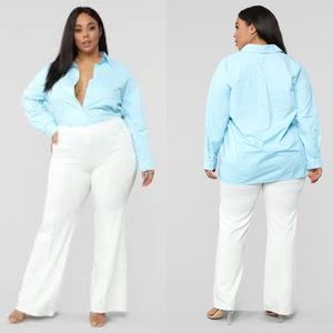 Fashion Nova Oversized Button Down Shirt Size 3x